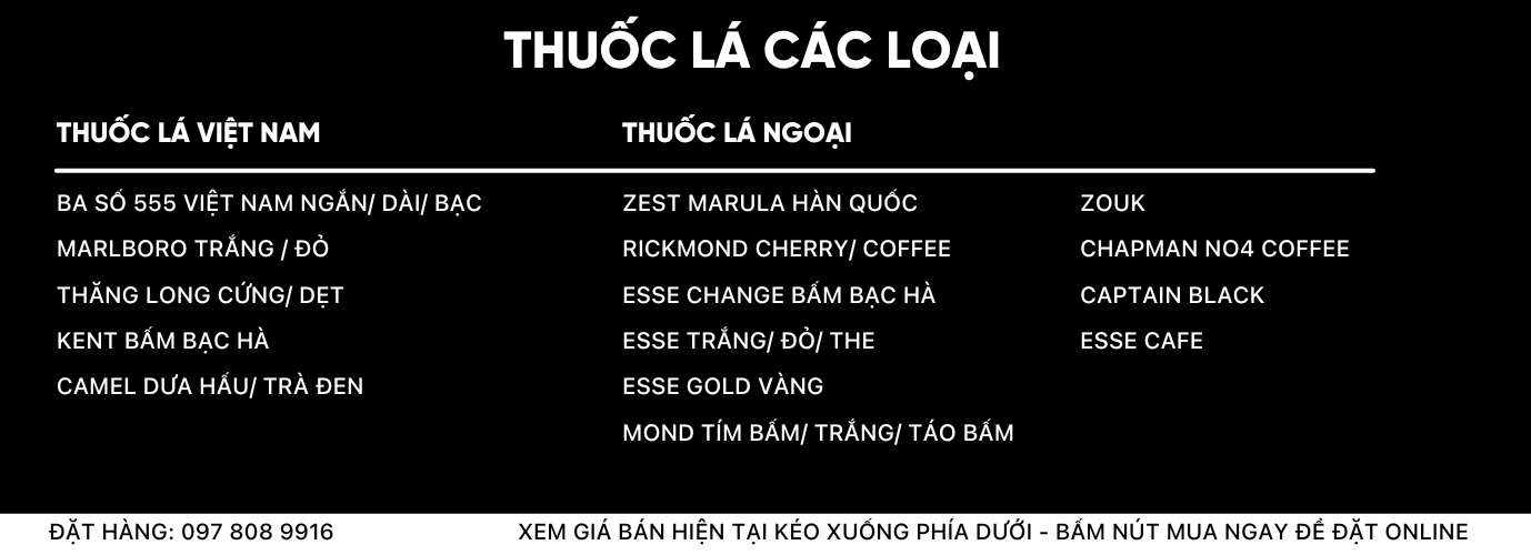 thuốc lá online hcm